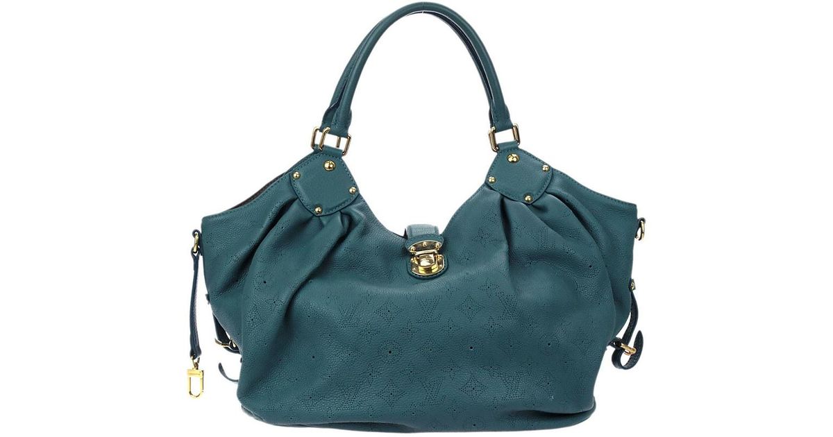 Louis Vuitton Limited Edition Teal Monogram Mahina Leather Xl in Green - Lyst