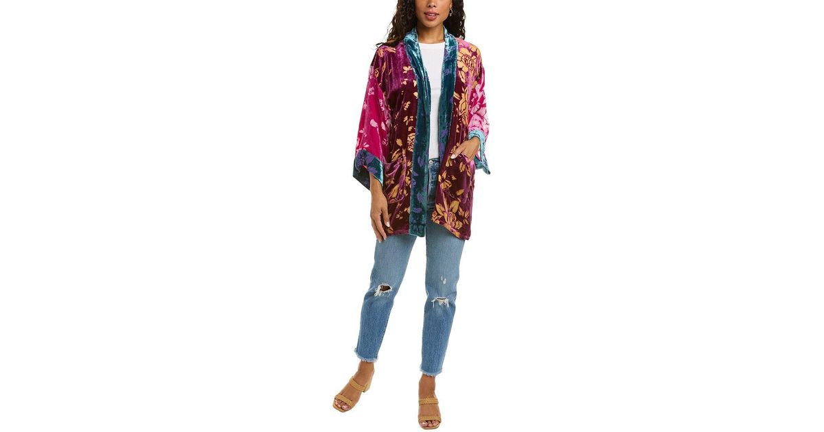 Johnny Was Dancing Queen Kimono in Red Lyst