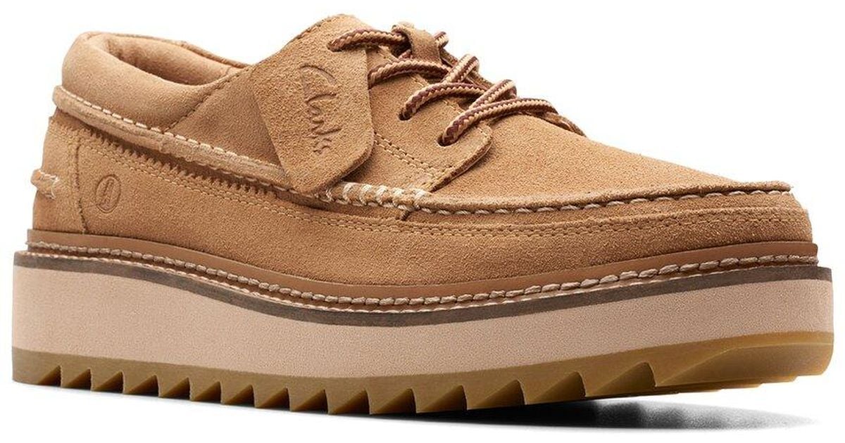 Clarks Clarkhill Lace Suede Boat Shoe in Brown for Men | Lyst display picture 1