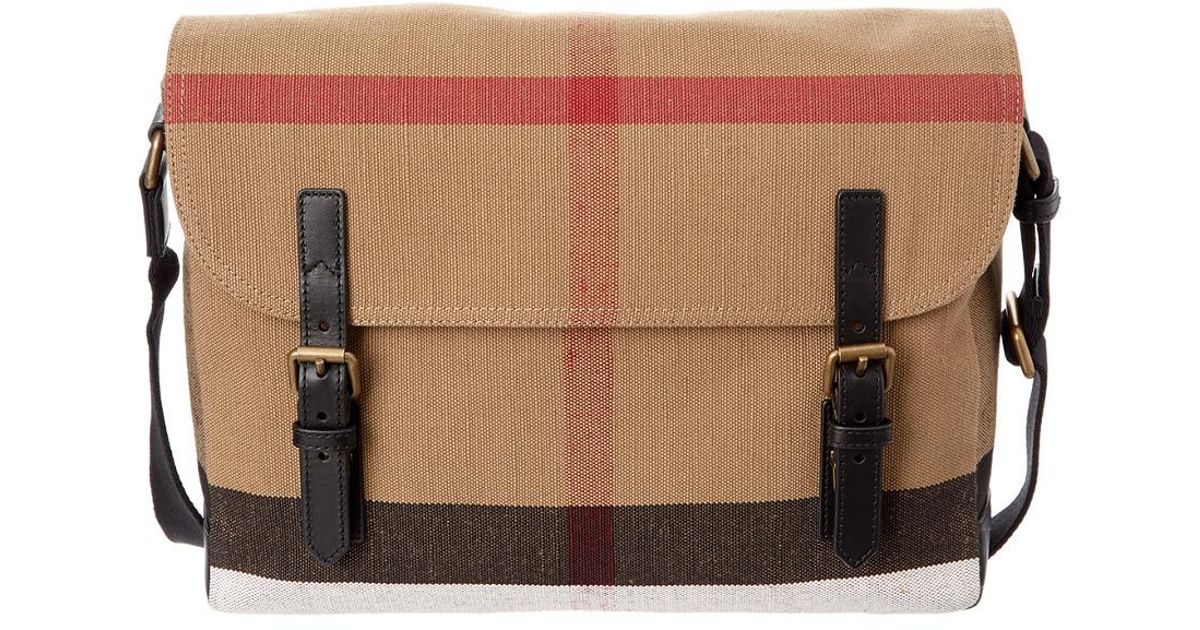 Burberry canvas messenger bag Clearance