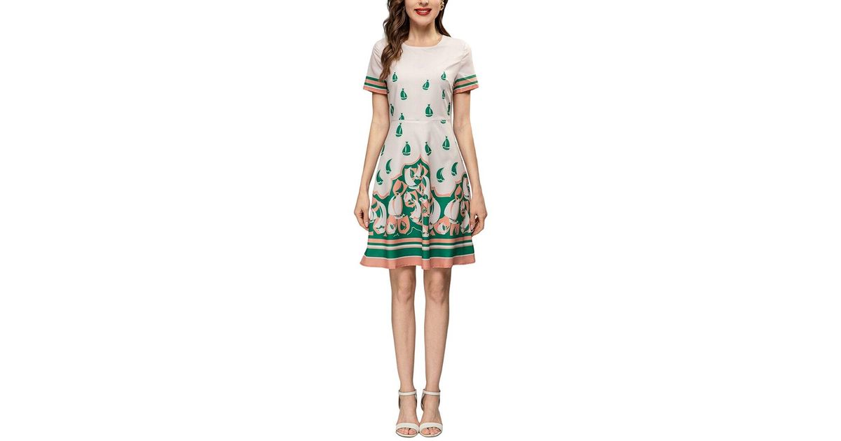 BURRYCO Mini Dress in Green | Lyst