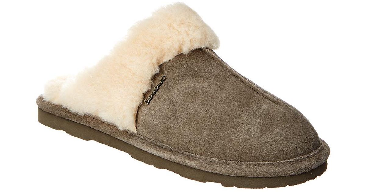 bearpaw sheepskin slippers womens