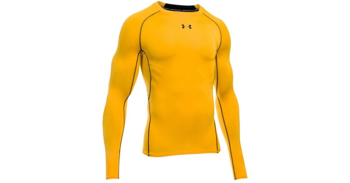 Under Armour Men's Heatgear® Armour Long Sleeve Compression Shirt in Yellow  for Men