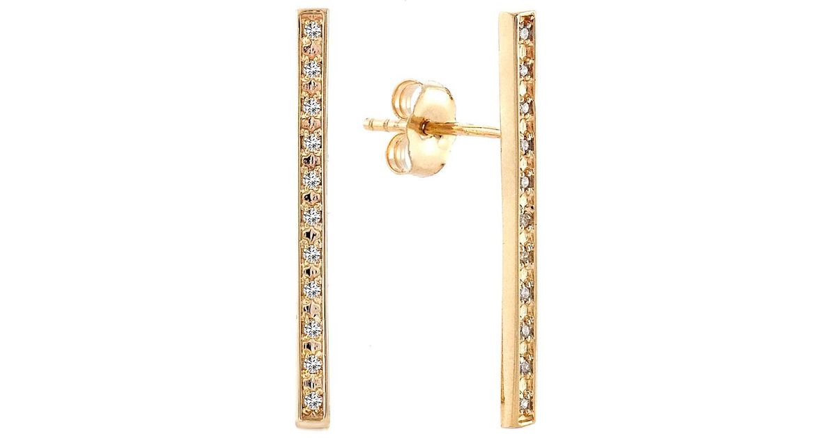 Ariana Rabbani 14k 0.14 Ct. Tw. Diamond Drop Earrings in Metallic - Lyst