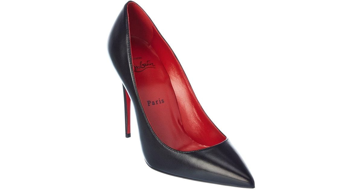 Christian Louboutin Kate 100 Leather Pump in Black Lyst UK