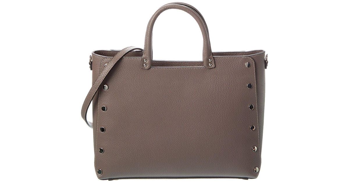 Persaman New York Miranda13 Leather Tote in Brown | Lyst