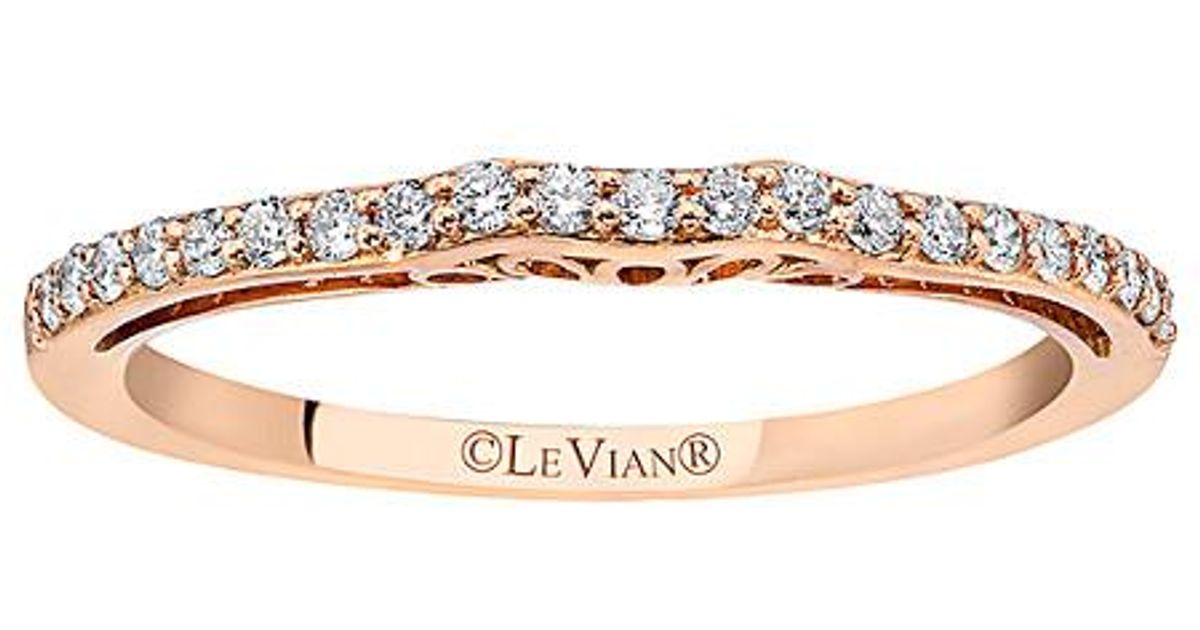 Le Vian 14k Rose Gold 0 17 Ct Tw Diamond Ring In Metallic Lyst   Le Vian  14k Rose Gold 017 Ct Tw Diamond Ring 