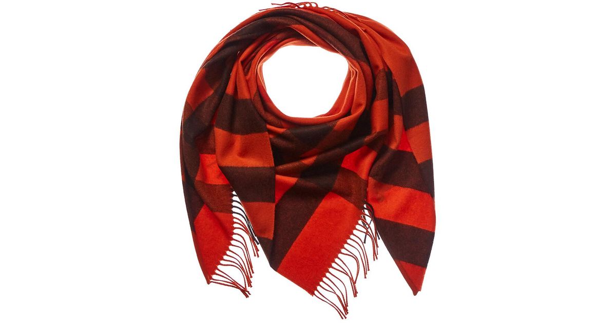 burberry orange scarf
