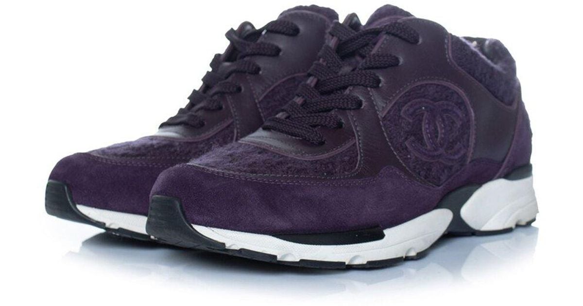 CHANEL Leather Interlocking Cc Logo Sneaker (Authentic Pre-Loved) in ...