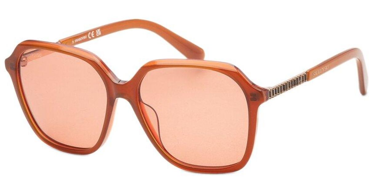 Swarovski Sk0390 56Mm Sunglasses in Pink | Lyst UK