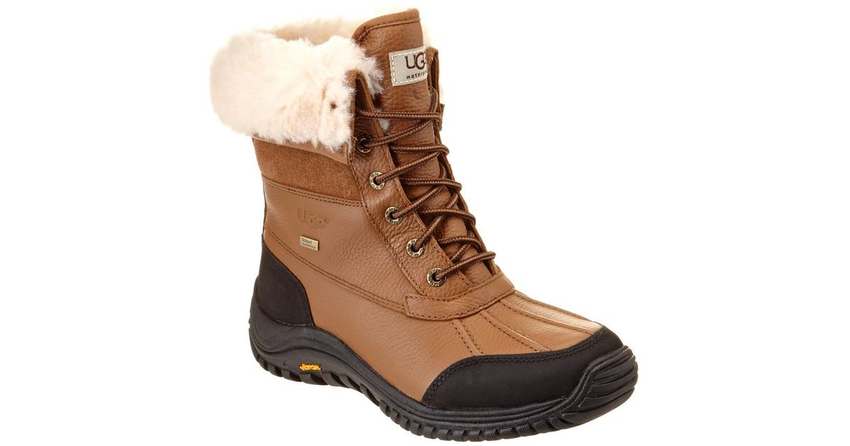 UGG Lace Women's Adirondack Ii Waterproof Leather Boot in Brown | Lyst