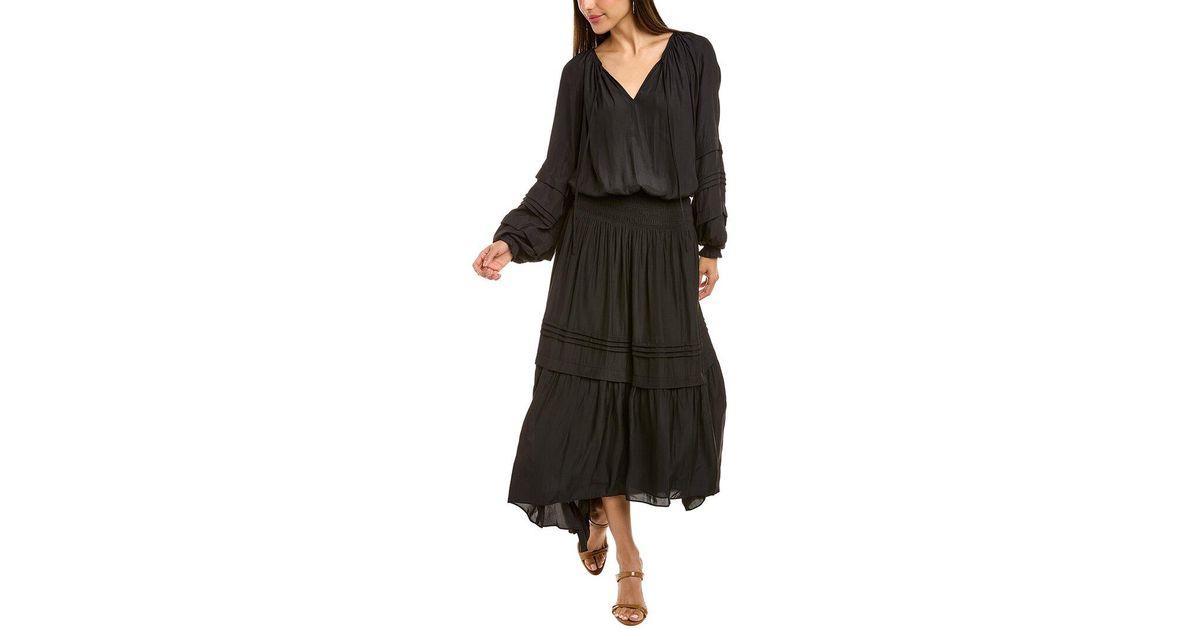 Ramy Brook Silk Tropez Maxi Dress in Black | Lyst Canada