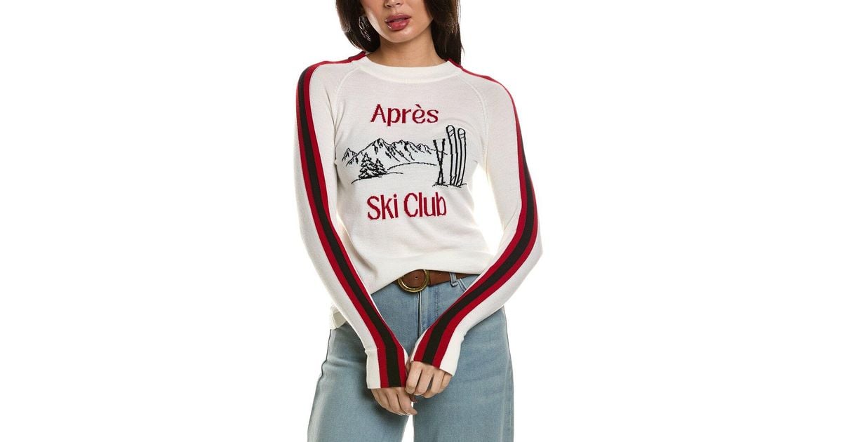 Hannah Rose Worsted Merino Wool Après Ski Club Sweater in Gray | Lyst