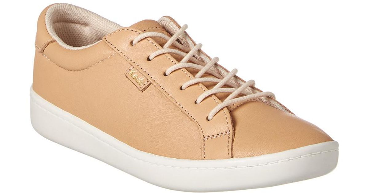 Keds tan leather sneakers Outlet