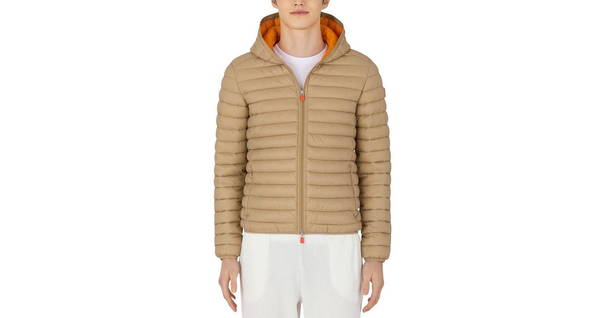 Save The Duck Synthetic Donald Puffer Jacket in Beige (Natural) for Men |  Lyst