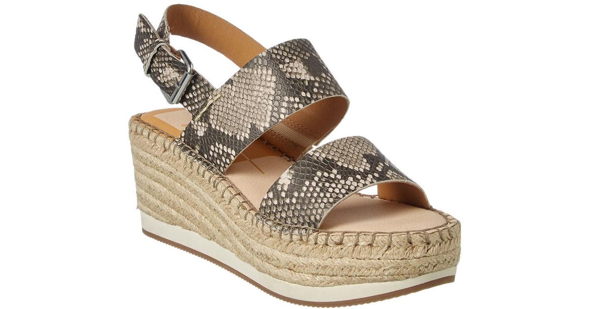 dolce vita snakeskin wedges