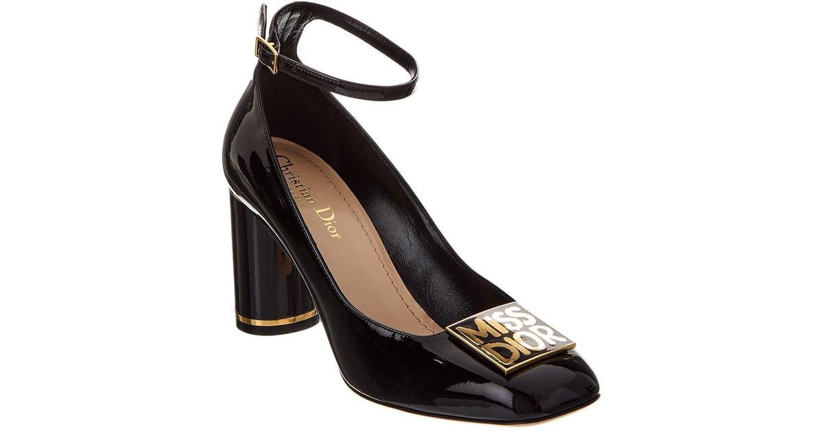 Dior Miss Graffiti Patent Pump in Black | Lyst