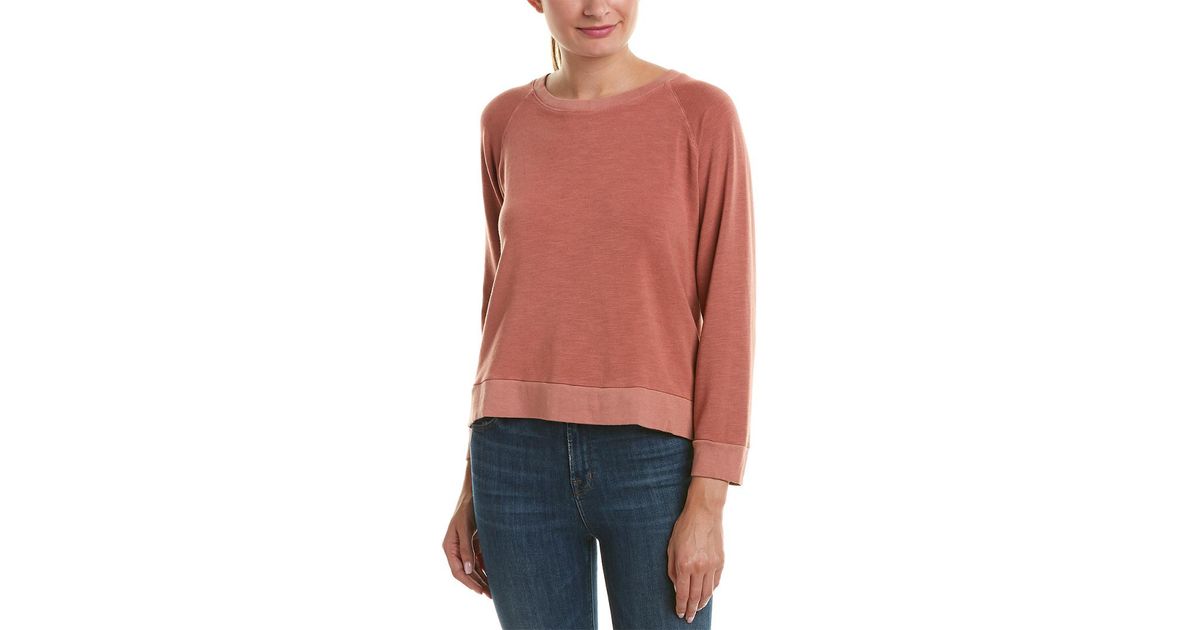 monrow lace up sweatshirt