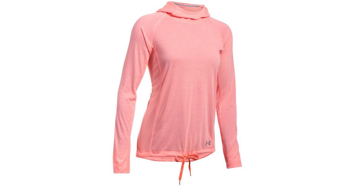 coral under armour hoodie