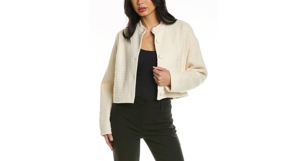 Rebecca Taylor Winter Tweed Jacket in Natural Lyst