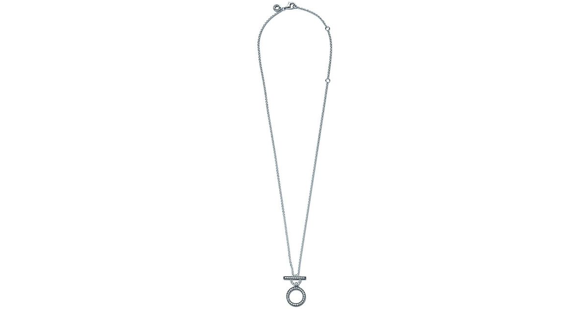 Pandora Signature 14k Gold-Plated Pavé & Hearts Circle Pendant Necklace -  Pandora Jewellery from Gift and Wrap UK