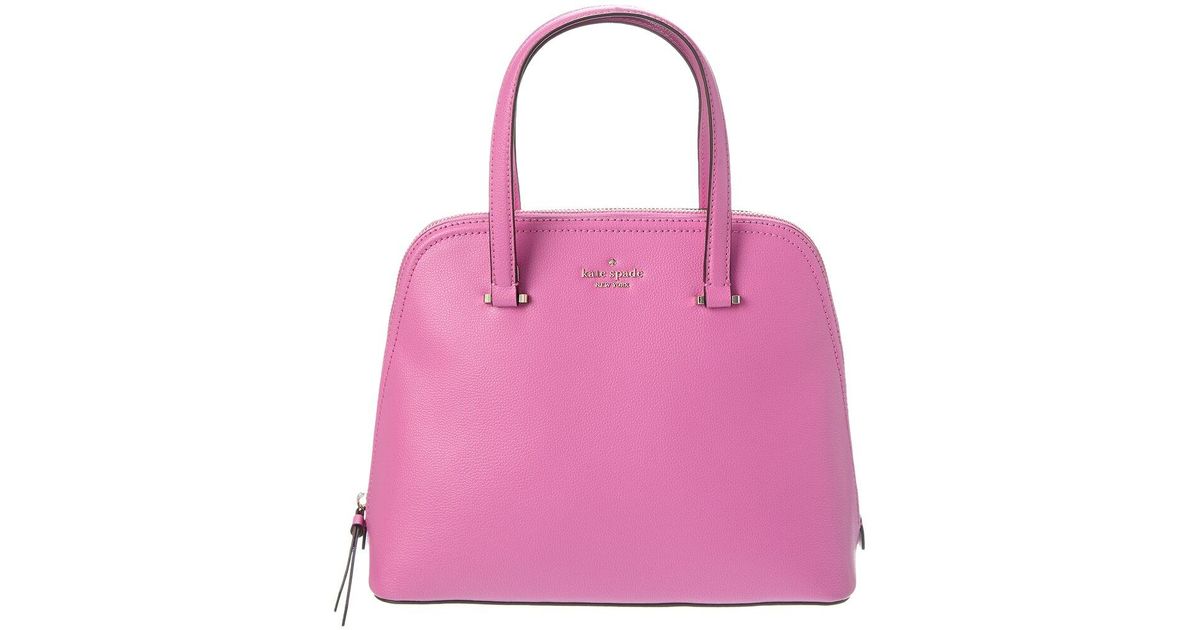 Kate Spade Patterson Drive Medium Leather Dome Satchel in Pink