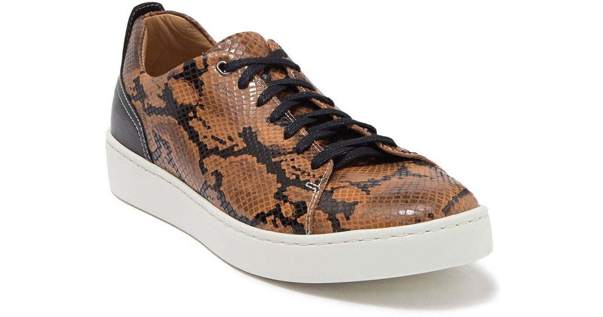 donald pliner alan leather sneaker