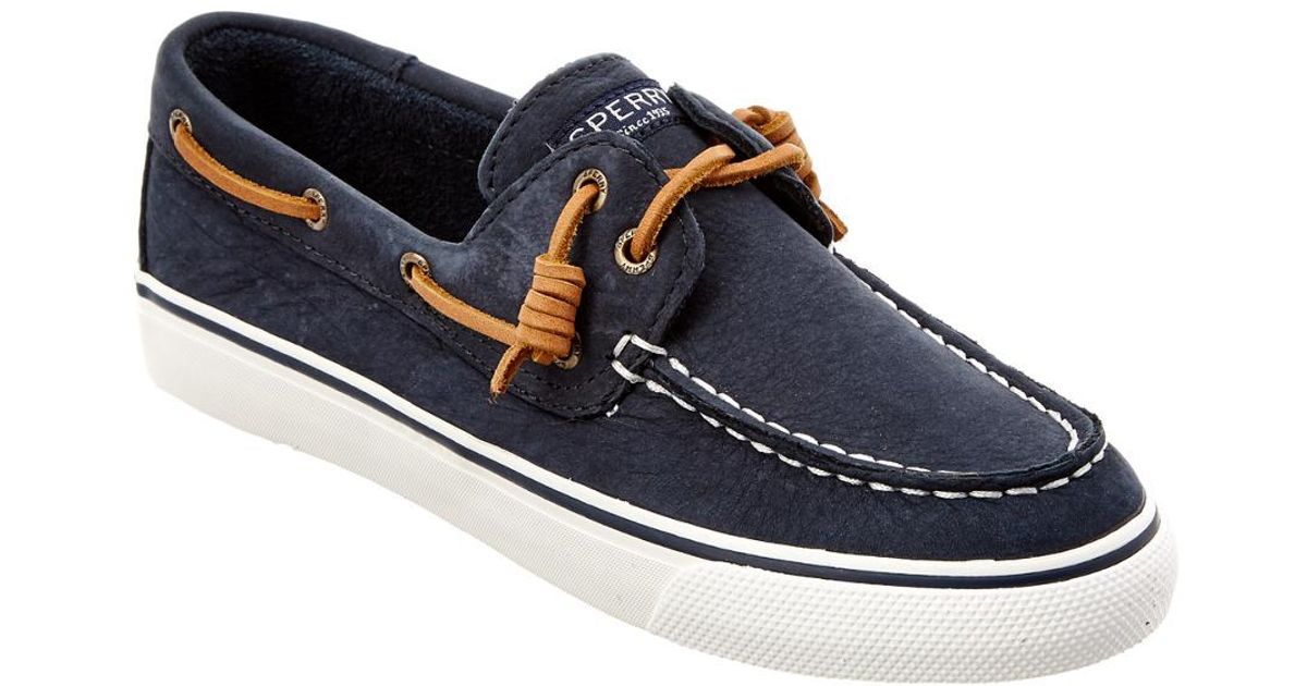 Sperry Top-Sider Women's Bahama Wash Leather Boat Shoe in Blue - Lyst
