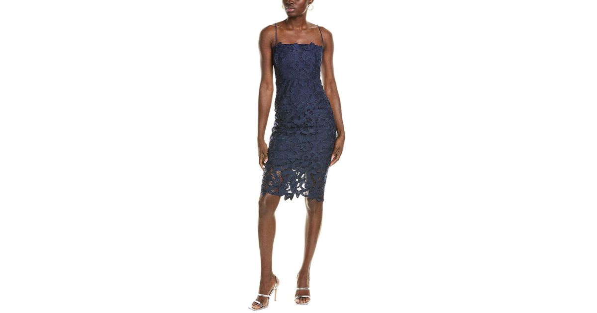 Bardot Lina Lace Sheath Dress in Blue Lyst