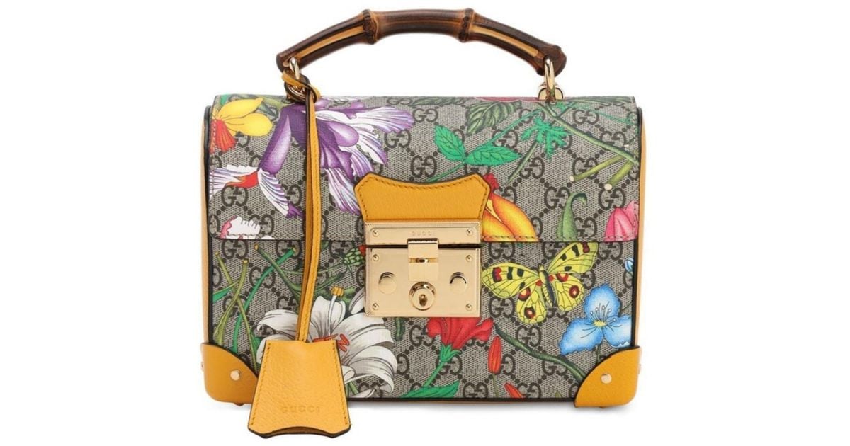 Padlock gg flora small shoulder bag clearance