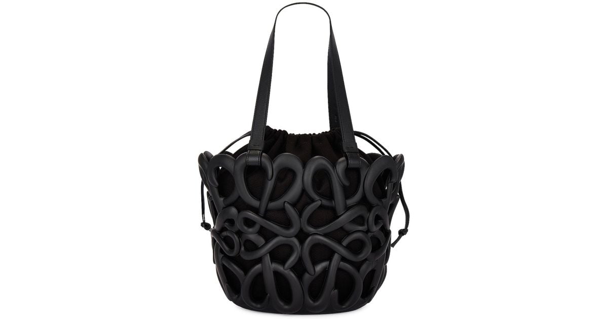 Loewe Anagram Inflated Basket Bag in Black | Lyst