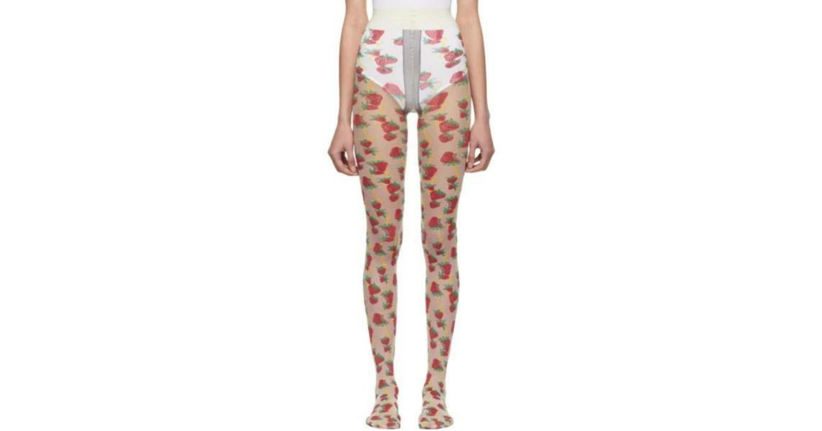 Gucci clearance strawberry tights