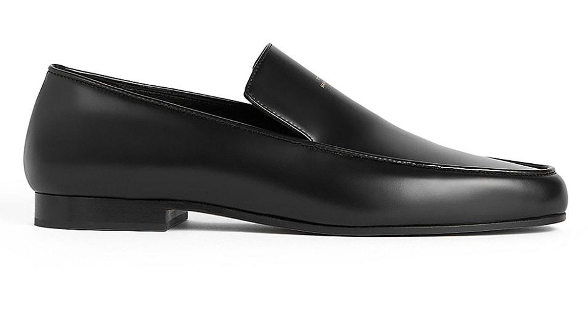Totême The Oval Loafers in Black | Lyst