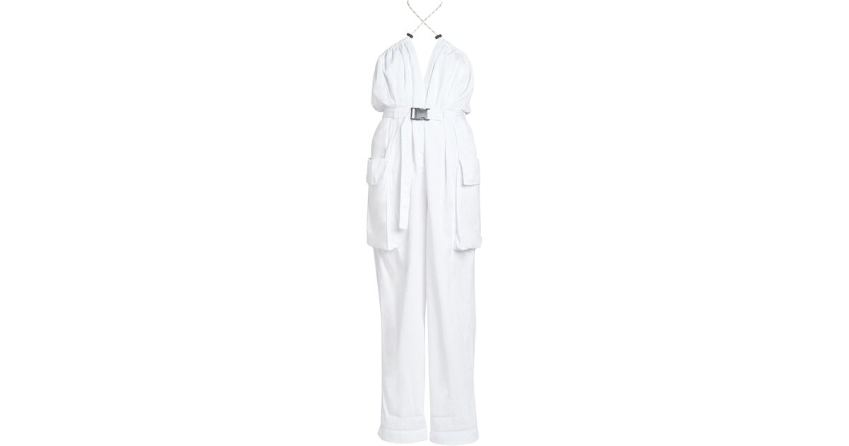 dries van noten white jumpsuit