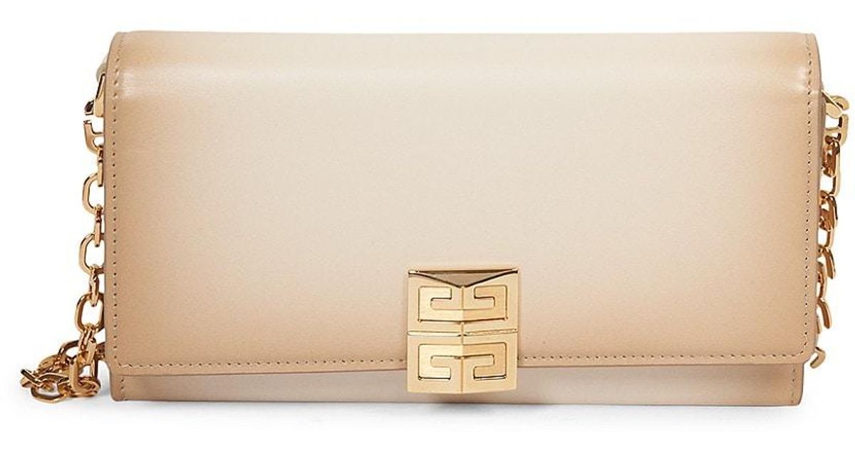 Givenchy 4g Ombré Leather Wallet-on-chain in Natural | Lyst