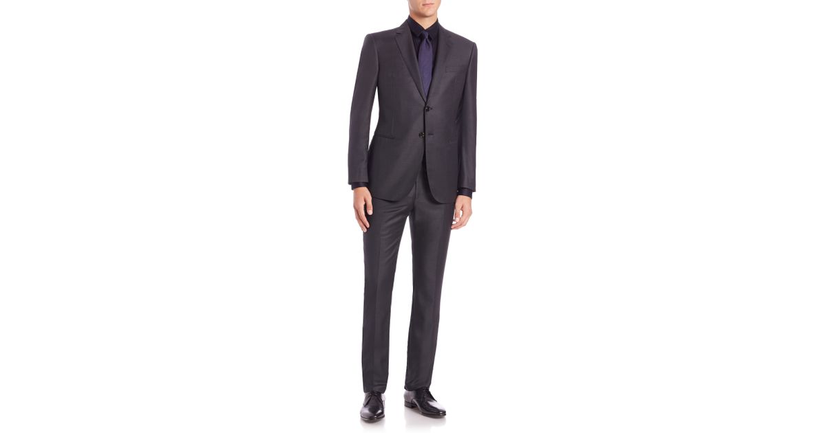 Giorgio Armani Wall Street Suit in Blue for Men | Lyst