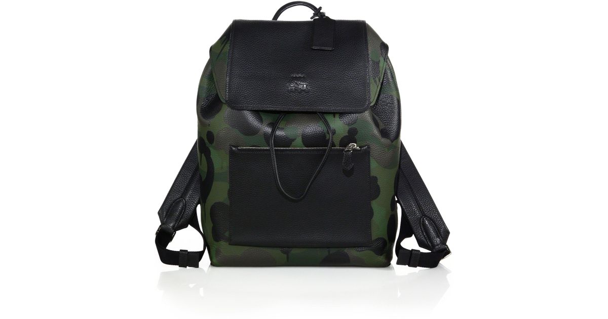coach camouflage backpack
