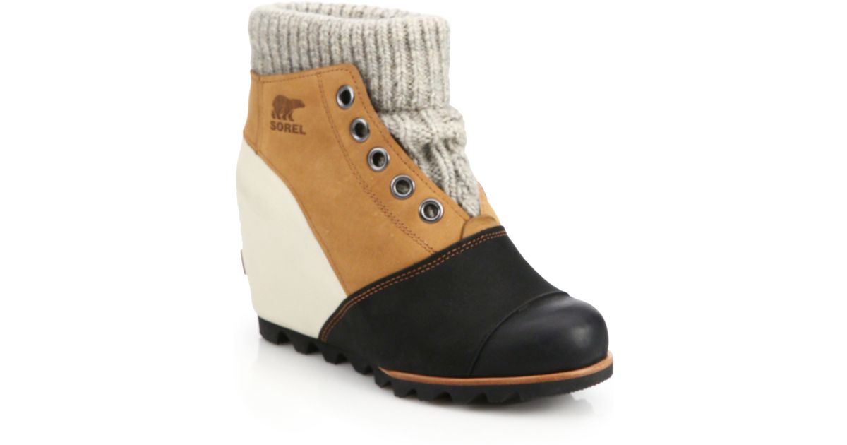 sorel sweater wedge boot