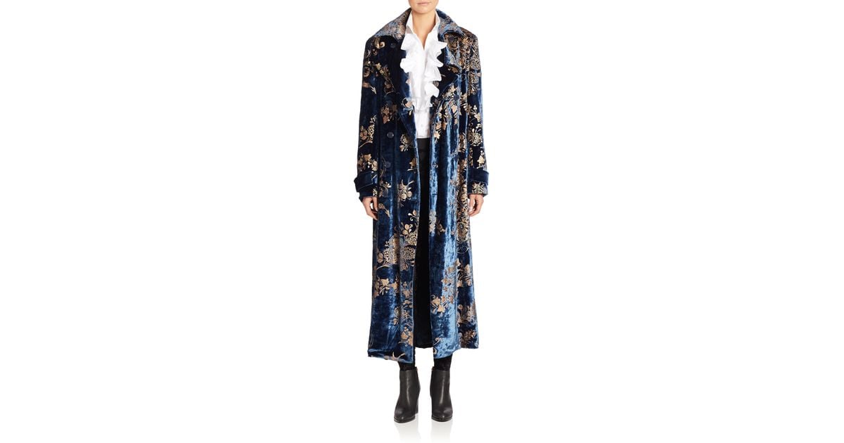 ralph lauren velvet coat