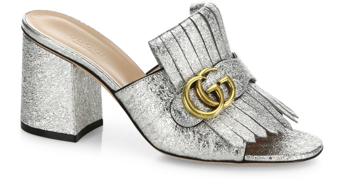 gucci kiltie mule