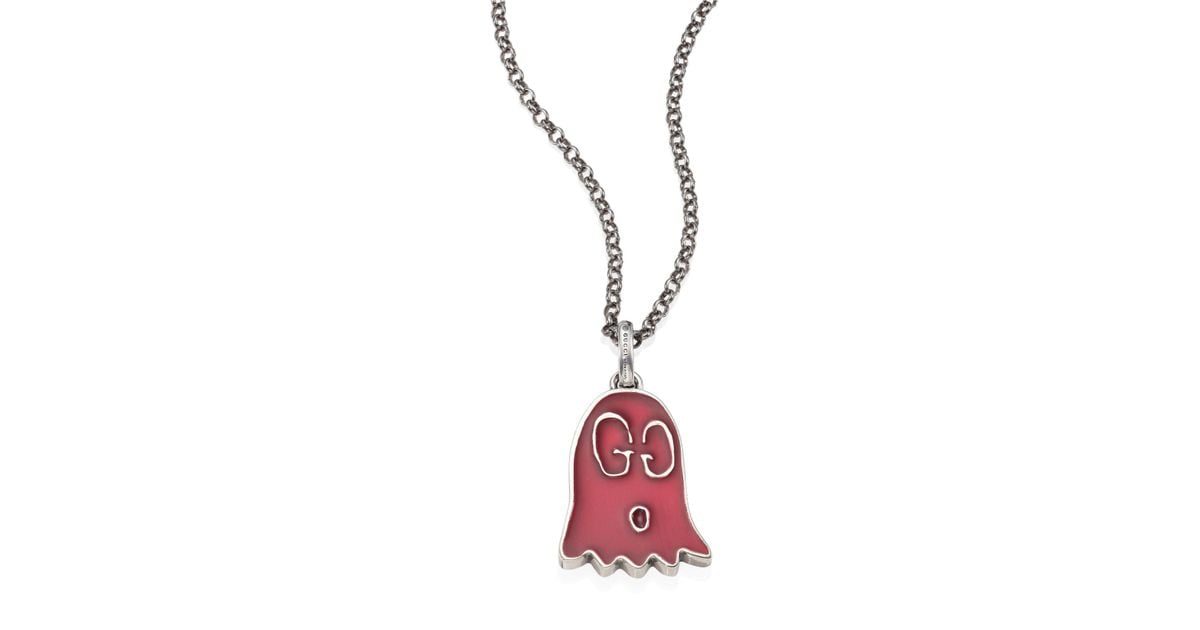 gucci ghost necklace gold