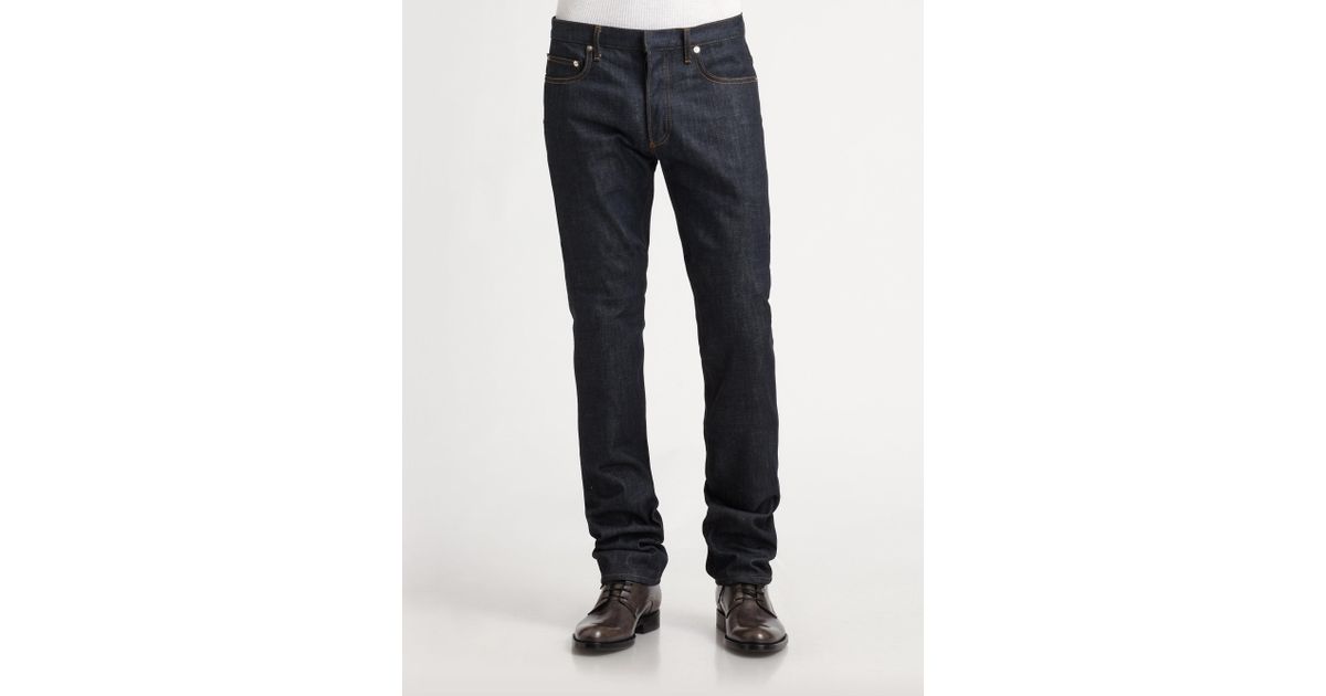 Lyst - Dior Homme Straight-leg Jeans in Blue for Men