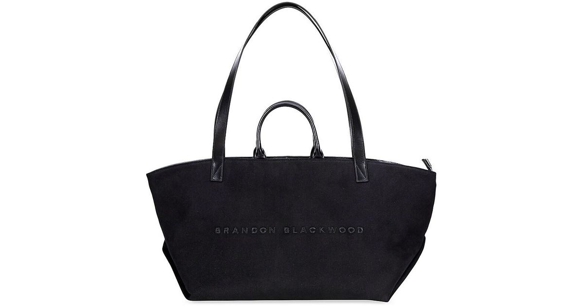 Brandon Blackwood Everyday Canvas Tote Bag in Black for Men | Lyst