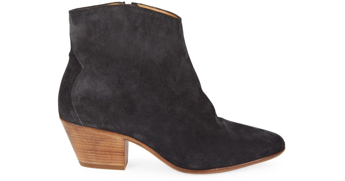 isabel marant dacken suede ankle boots