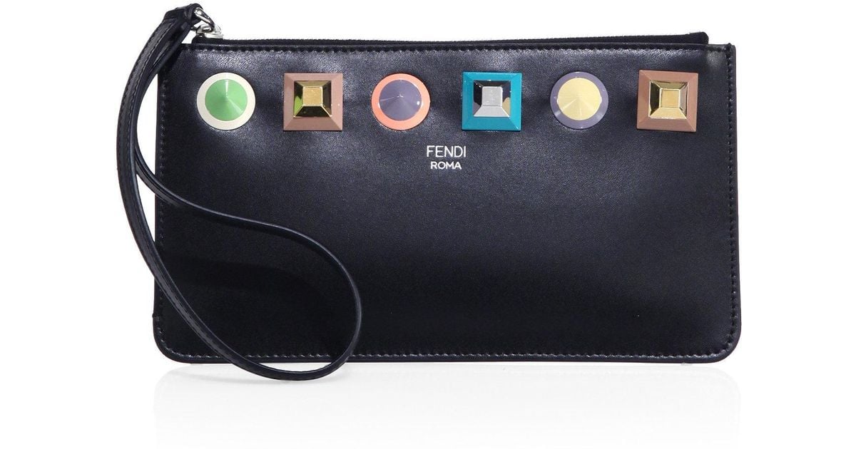 fendi wristlet pouch