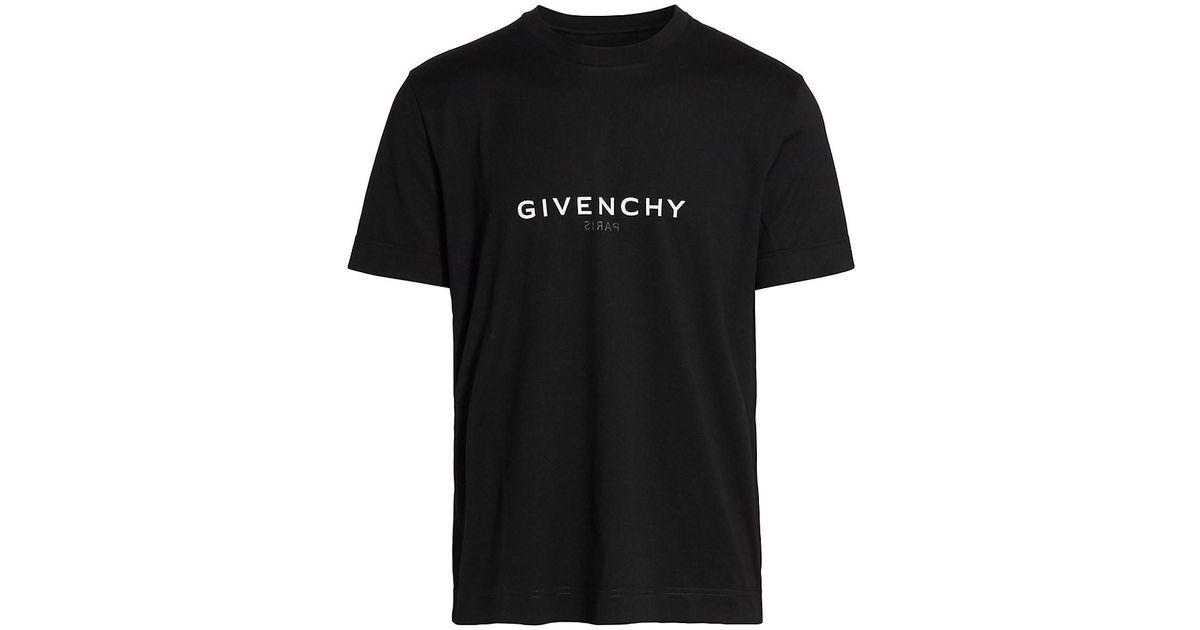 Givenchy Cotton Slim-fit Crewneck T-shirt in Black for Men - Lyst