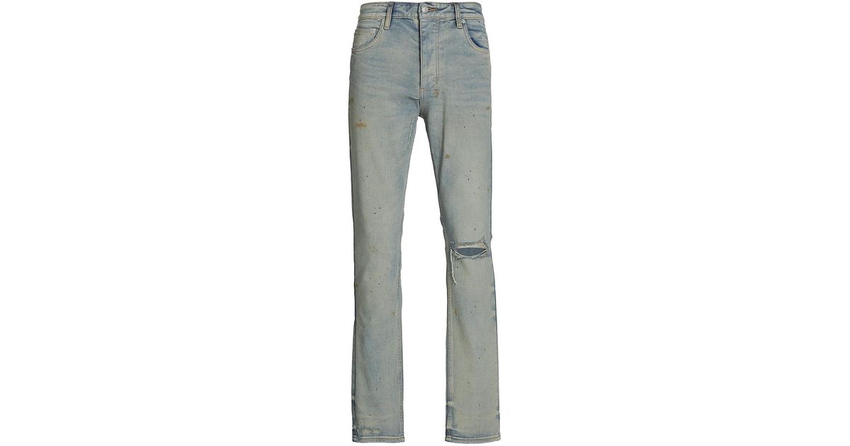 Ksubi X A$ap Tyy Skinny Oil Slicker Slim Tapered Jeans in Gray for Men ...