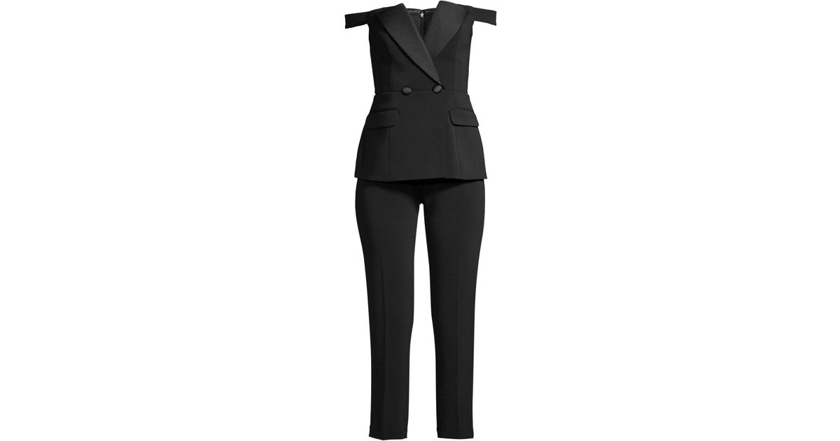 jay godfrey gwen tuxedo jumpsuit