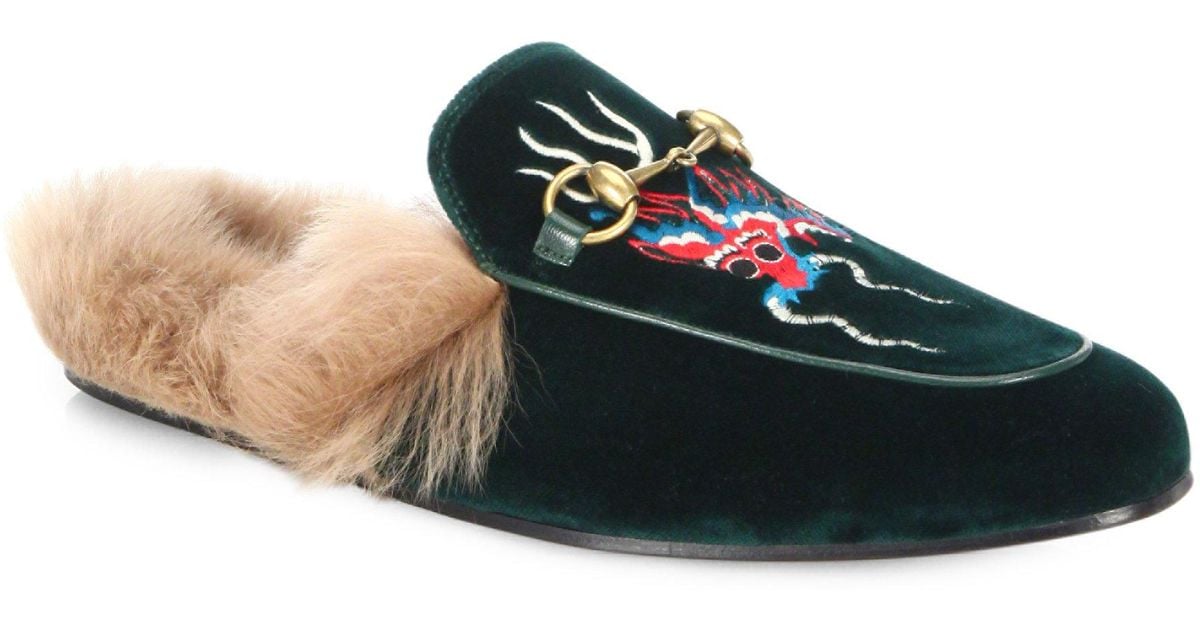 gucci princetown dragon