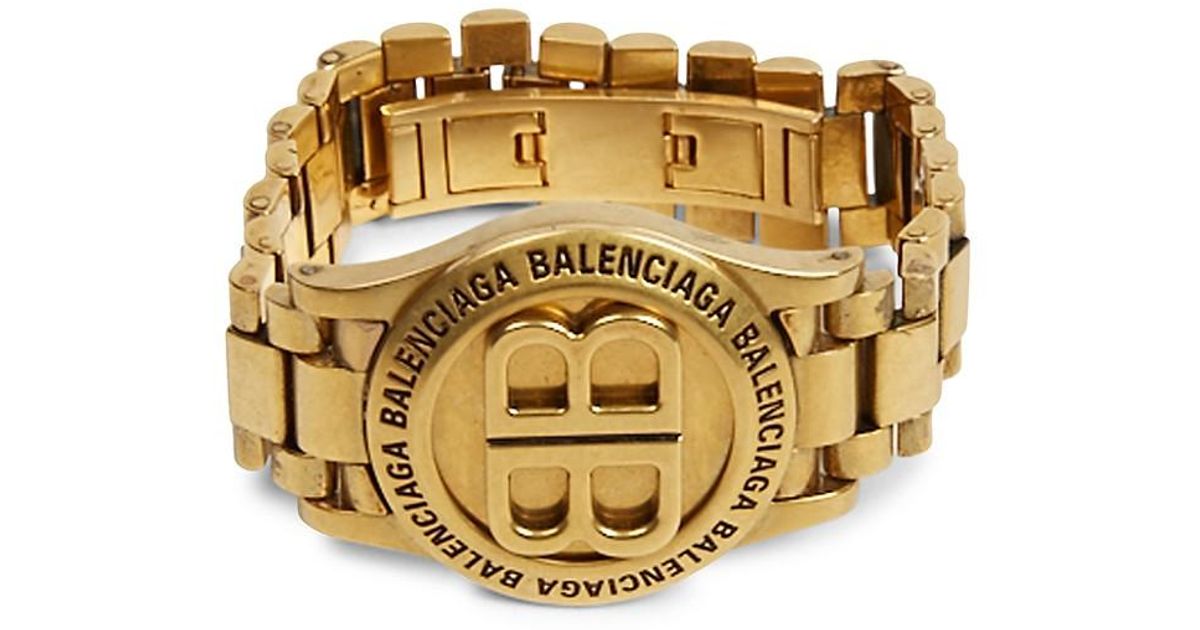 Balenciaga gold online watch